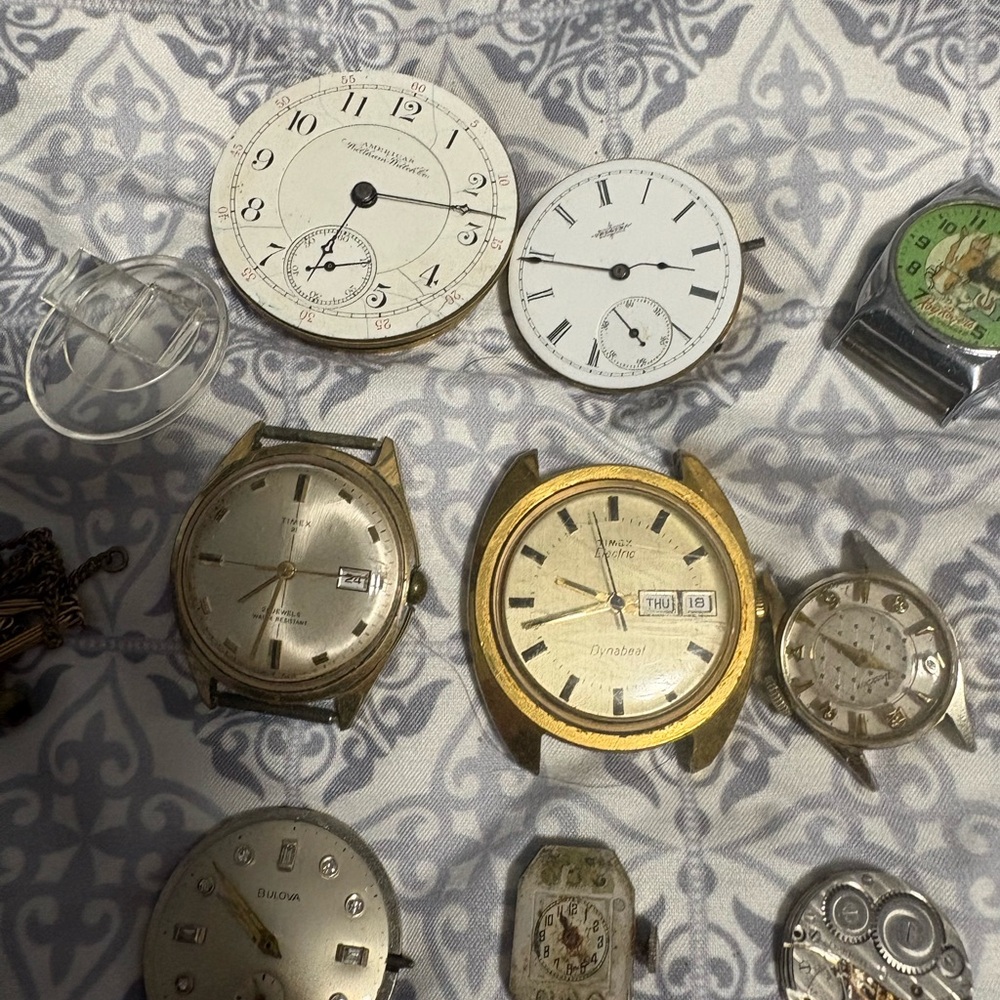 Assorted Watch Faces And Movements Name Brands - image 3